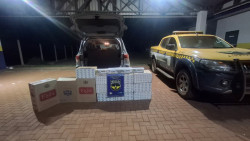 Polícia Rodoviária apreende 410 pacotes de cigarros contrabandeados