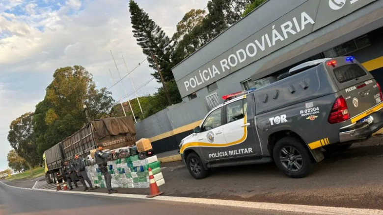 Caminhão que saiu de Dourados é apreendido com R$ 5 milhões em maconha no interior de SP
