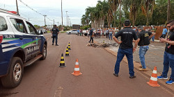 Mulher morre atropelada por carreta em Itaporã