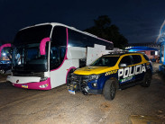 Ônibus com destino a SP é apreendido com quase R$ 90 mil em produtos paraguaios