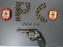 Polícia apreende revólver e 49 munições durante investigação de ameaças