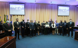 Sessão Solene homenageia personalidades e instituições da comunidade