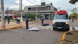 Técnica de enfermagem morre ao ser atropelada por carro em avenida de Dourados
