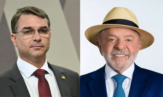 Em nova pesquisa, Flávio Bolsonaro tem 53% das intenções de votos contra 44% de Lula