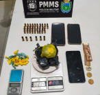 Casal é preso e adolescente apreendido suspeitos de envolvimento com o tráfico