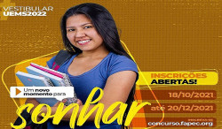 Inscrições do vestibular da UEMS 2022 vão até dia 20 de dezembro