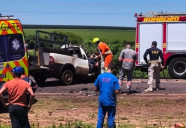 Sobrevivente de acidente entre picape e carreta na 163 segue internado em estado grave