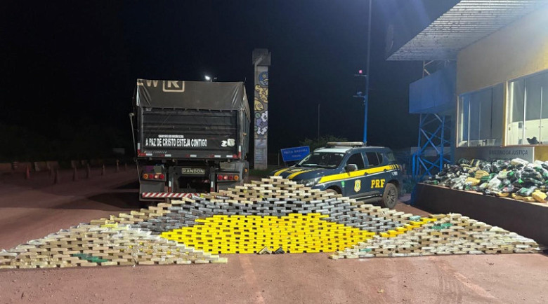 Motorista é preso com 726 quilos de cocaína em MS; 3ª maior apreensão da PRF