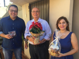 No aniversário de Dourados, Alan Guedes visita quatro ex-prefeitos