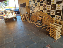 Defron apreende 362 quilos de maconha na fronteira com o Paraguai