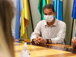 Marquinhos em visita à Dourados (Imagem: Dourados Informa)