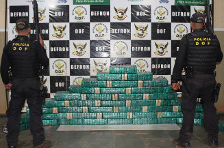Mais de meia tonelada de cocaína apreendida pelo DOF (Imagem: Assessoria/DOF)