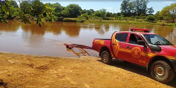 Corpo desapareciso desde domingo é encontrado no Rio Dourados (Imagem: Fátima News)