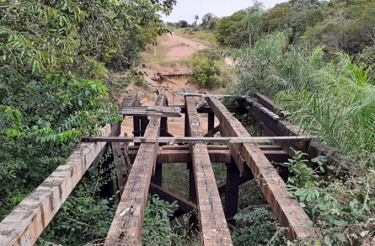 As pontes são construídas com recursos do Fundersul (Imagem: Subcom)