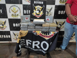 Defron apreenddeu 18 quilos de cocaína em Ponta Porã (Imagem: Assessoria/Defron)