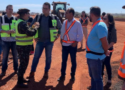 Alan Guedes visita aeroporto, previsto para ser reinaugurado em novembro