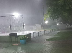 Chuva registrada na noite de ontem em Dourados (Imagem: Dourados Informa)