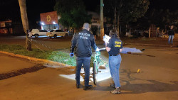 Ciclista morre atropelado de madrugada no Jardim Novo Horizonte