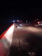 Homem morre atropelado na MS-156 (Imagem: WhatsApp)