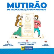Mutirão do CadÚnico será no Parque do Lago II e na Vila Vargas