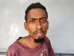 Homem que invadiu e furtou objetos do Batalhão (Imagem: Adilssono Domingos)