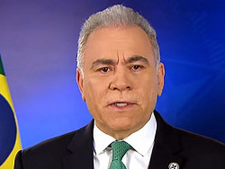 Ministro da Saúde, Marcelo Queiroga fez pronunciamento neste domingo (Imagem: Agência Brasil)