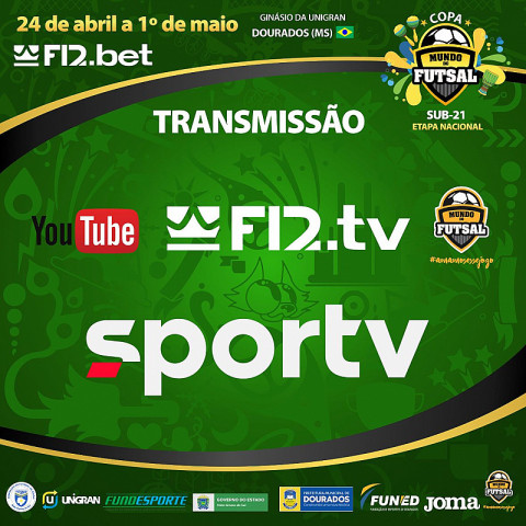 Começa neste domingo (24) a etapa nacional da Copa Mundo do Futsal Sub-21 (Imagem: Assecom)