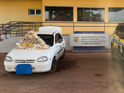 Polícia apreende 74 quilos de cocaína em carro na BR-262
