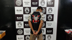 Homem é preso pelo Sig em entreposto em Dourados (Imagem: Adilson Domingos)