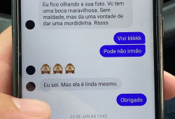 Partes das mensagens enviadas a aluna (Imagem: Jornal da Nova)