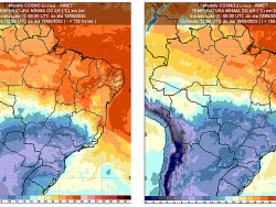 Inmet alerta para temperaturas negativas e geada em boa parte do Brasil