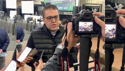 Prefeito Alan Guedes fala sobre a importância da  Ferroeste para Dourados (Imagem: Assecom)