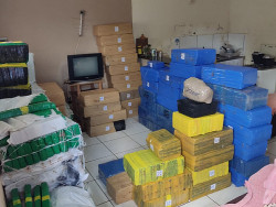 Droga será pesada na sede da Defron (Imagem: Adilson Domingos)