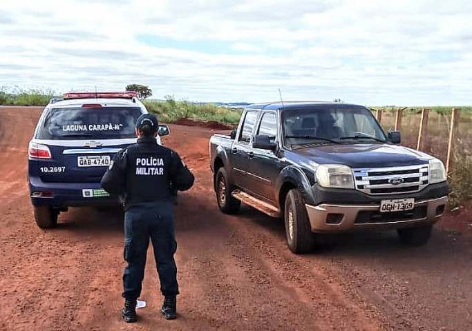 Polícia recupera veículo roubado depois de falso frete (Imagem: Assessoria/Polícia Militar)