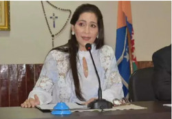 Presidente da Câmara de Vereadores e agora prefeita de Pedro Juan Caballero, Carolina Yunis. (Imagem: ABC Color)