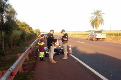 Motociclista morto em acidente na BR-163 estava indo para o trabalho
