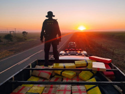 Ford F-4000 com mais de três toneladas de maconha foi recuperado pelo DOF