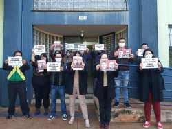 Servidores da Funai fazem protesto em Dourados contra desaparecimentos