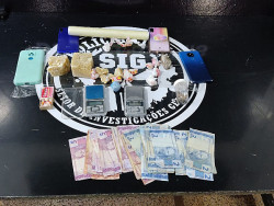 Irmã de suposto assassino de mulher é presa por tráfico de drogas