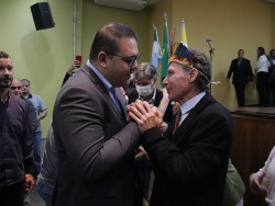 Alan Guedes acompanha posse de novo reitor da UFGD