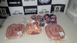 Guarda Municipal prende homem com produtos furtados de supermercado