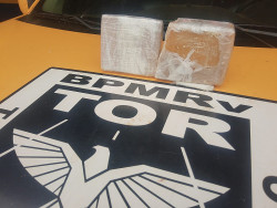 Pasta-base de cocaína é apreendida pela PM Rodoviária em Ponta Porã