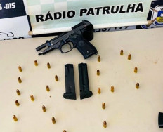 Vizinho tenta matar irmãos a tiros e é preso pela PM em Dourados