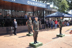 Alan acompanha troca de comando da Brigada Guaicurus