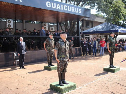 Alan acompanha troca de comando da Brigada Guaicurus
