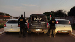 Carros roubados em Ponta Porã são recuperados pelo DOF em Ponta Porã