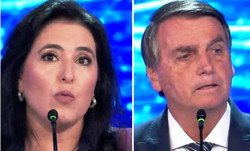 Em debate, Bolsonaro diz que Simone Tebet é "uma vergonha"