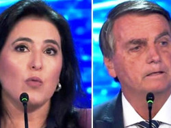 Em debate, Bolsonaro diz que Simone Tebet é "uma vergonha"