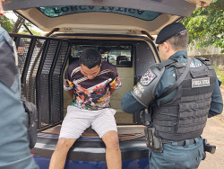 Acusado de tentar matar guarda municipal a facadas é preso pela polícia