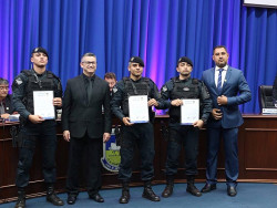 Policiais militares são agraciados com Moção Legislativa em Dourados